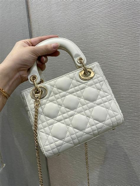 lady dior white mini